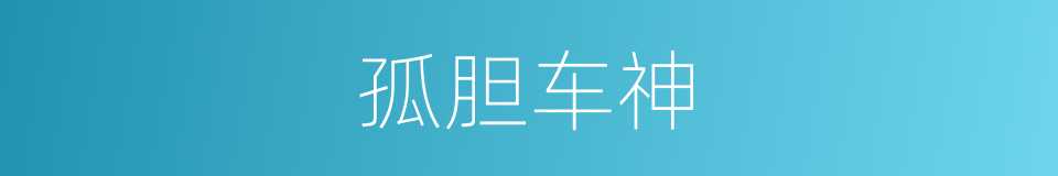 孤胆车神的同义词