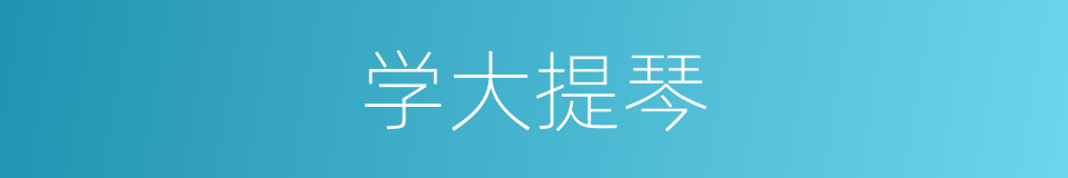 学大提琴的同义词