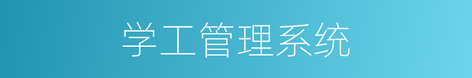 学工管理系统的同义词