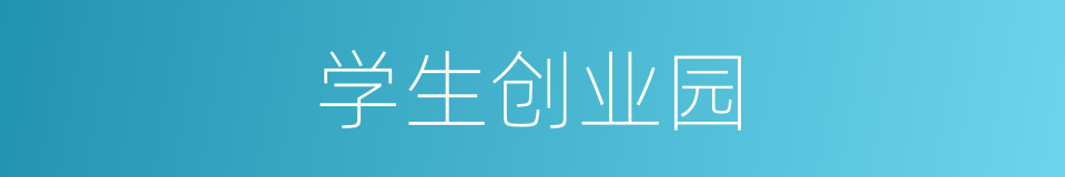 学生创业园的同义词