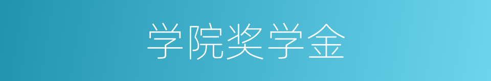 学院奖学金的同义词