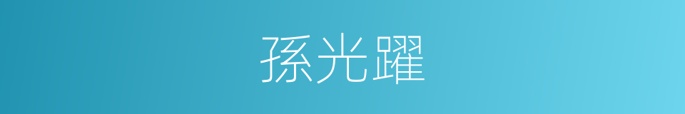 孫光躍的同義詞