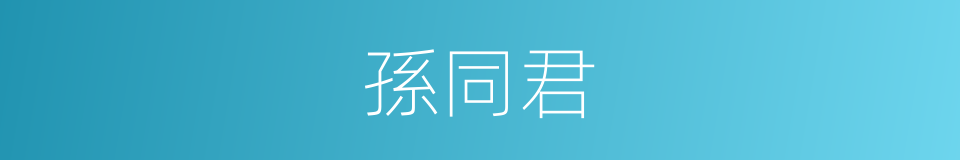 孫同君的同義詞