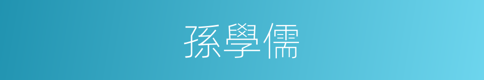 孫學儒的同義詞