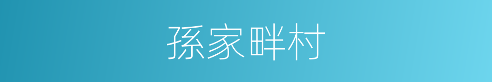 孫家畔村的同義詞