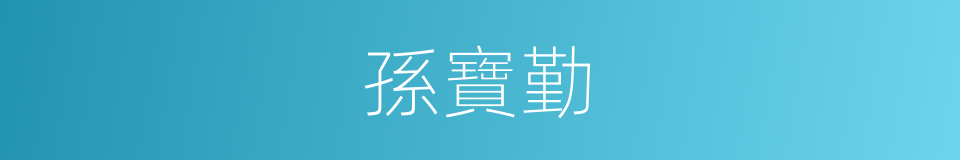 孫寶勤的同義詞