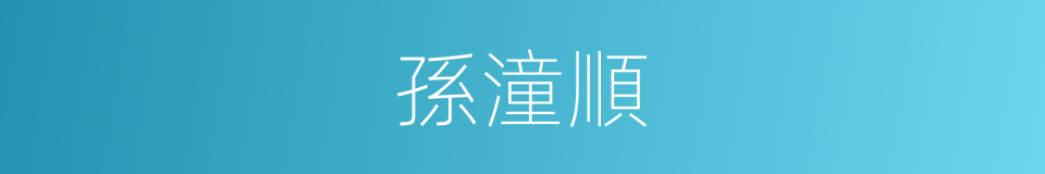 孫潼順的同義詞