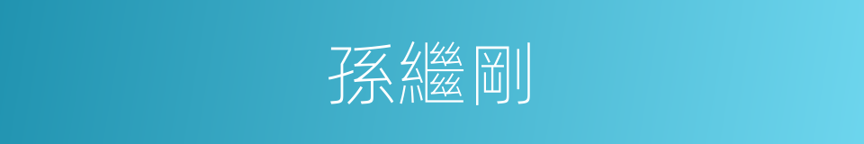 孫繼剛的同義詞