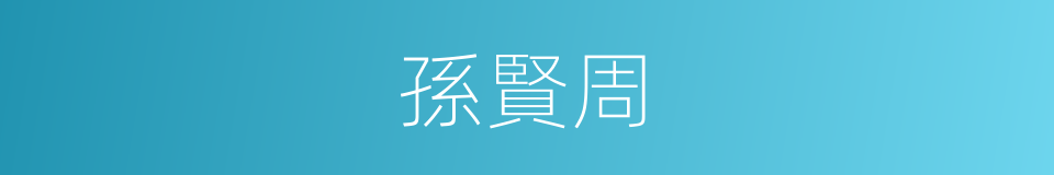 孫賢周的同義詞