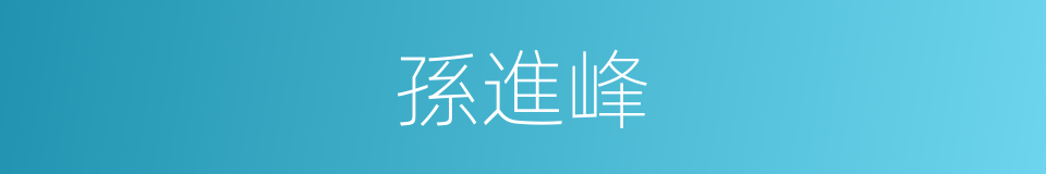 孫進峰的同義詞