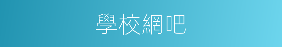 學校網吧的同義詞