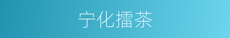 宁化擂茶的同义词