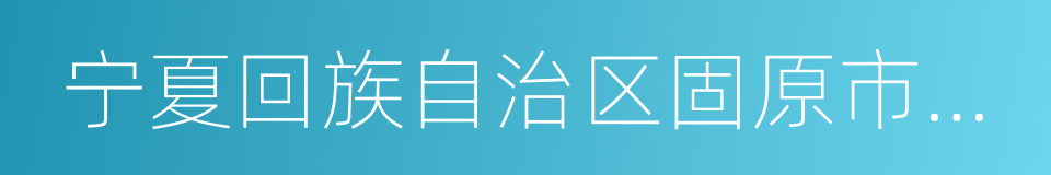 宁夏回族自治区固原市西吉县的同义词