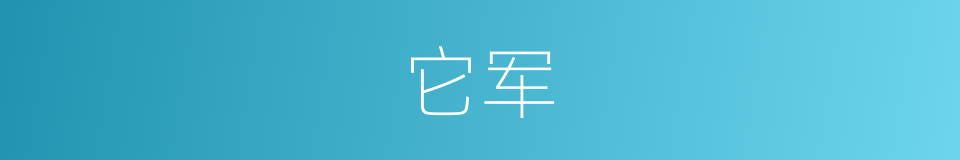 它军的同义词