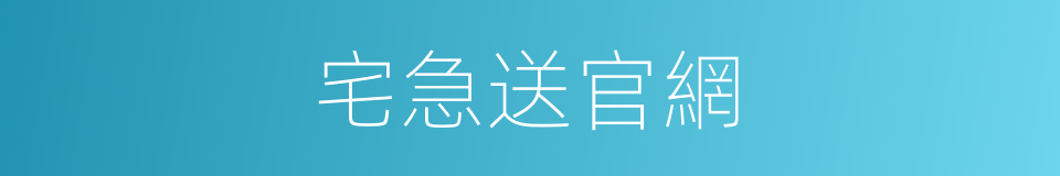 宅急送官網的同義詞