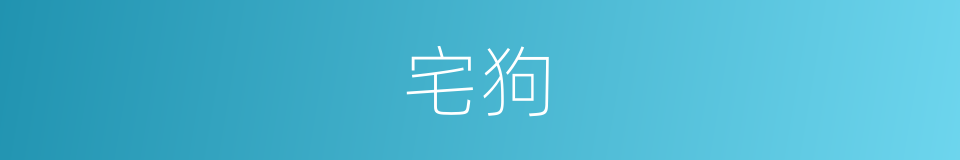 宅狗的同义词