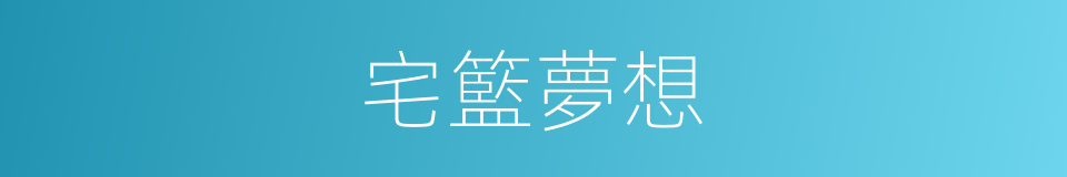 宅籃夢想的同義詞
