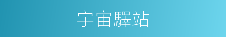 宇宙驛站的同義詞