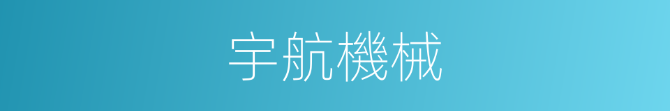 宇航機械的同義詞