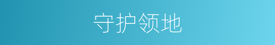 守护领地的同义词