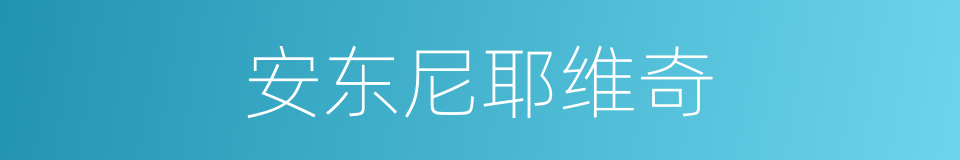 安东尼耶维奇的同义词