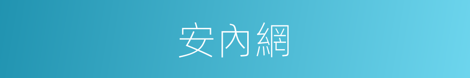 安內網的同義詞