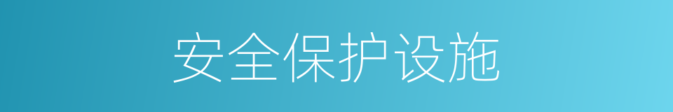 安全保护设施的同义词