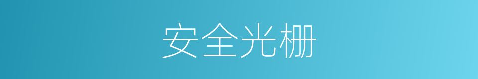 安全光栅的同义词