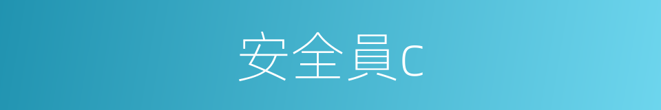 安全員c的同義詞