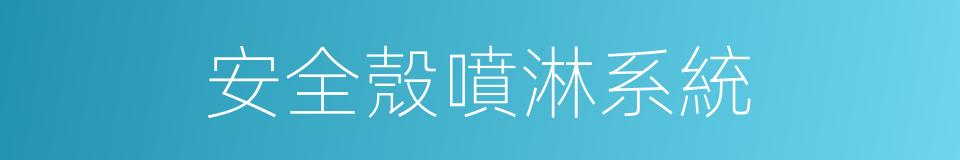 安全殼噴淋系統的同義詞