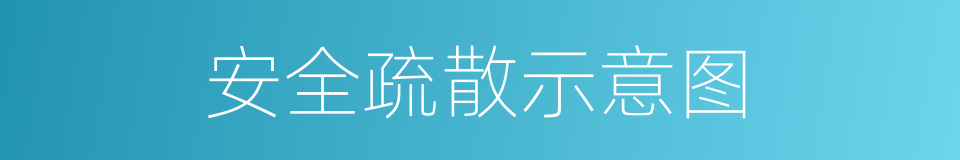 安全疏散示意图的同义词