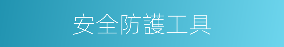 安全防護工具的同義詞