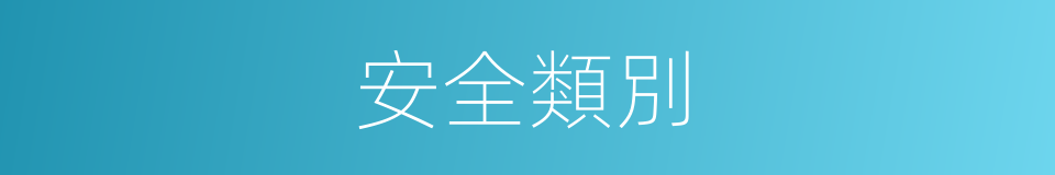 安全類別的同義詞