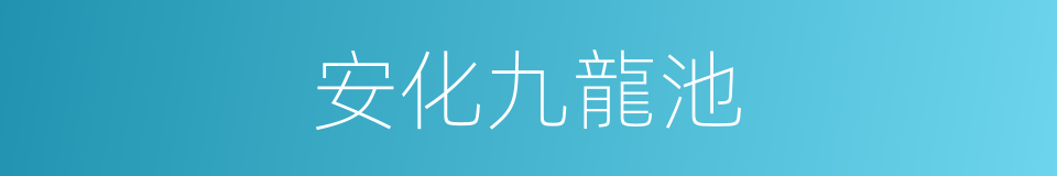 安化九龍池的同義詞