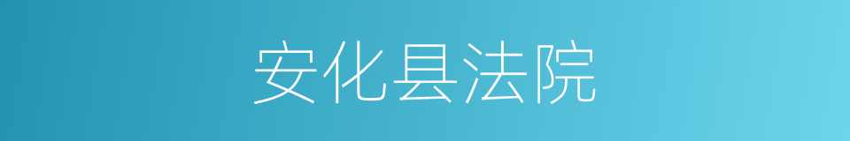 安化县法院的同义词