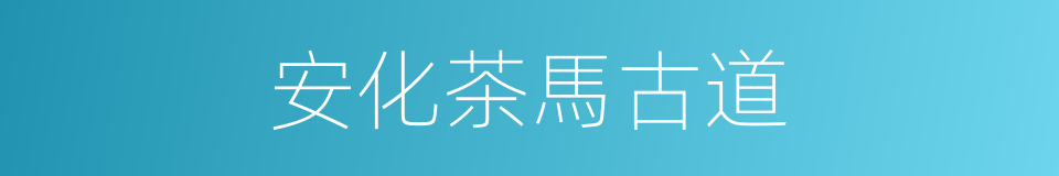 安化茶馬古道的同義詞
