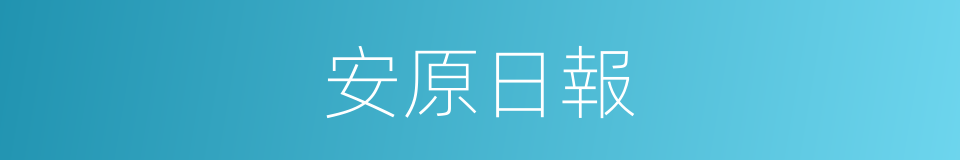 安原日報的同義詞