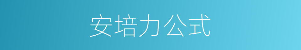 安培力公式的同义词