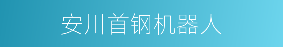 安川首钢机器人的同义词