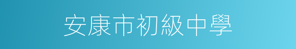 安康市初級中學的同義詞