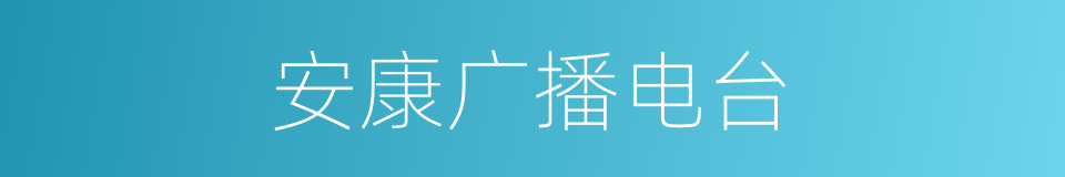 安康广播电台的同义词