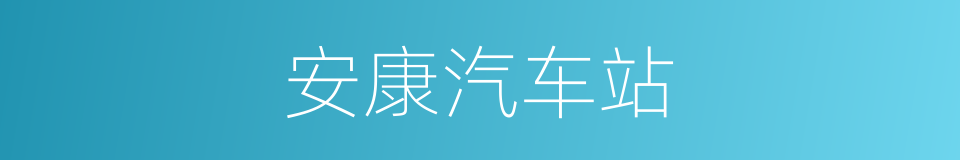 安康汽车站的同义词