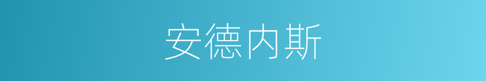 安德内斯的同义词