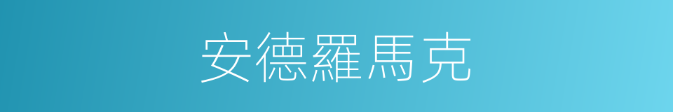 安德羅馬克的意思