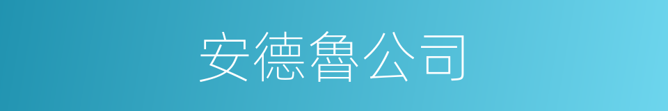 安德魯公司的同義詞