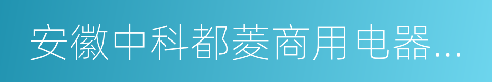 安徽中科都菱商用电器股份有限公司的同义词