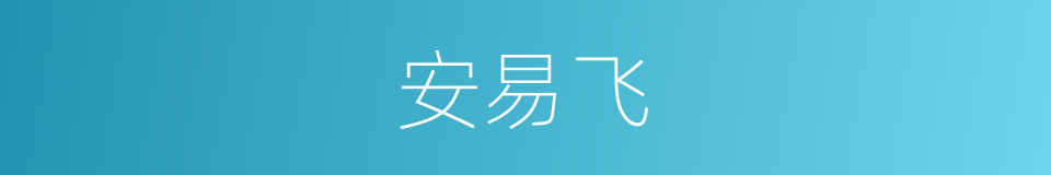 安易飞的同义词