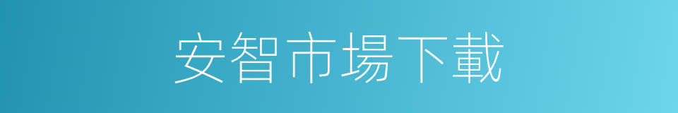 安智市場下載的同義詞