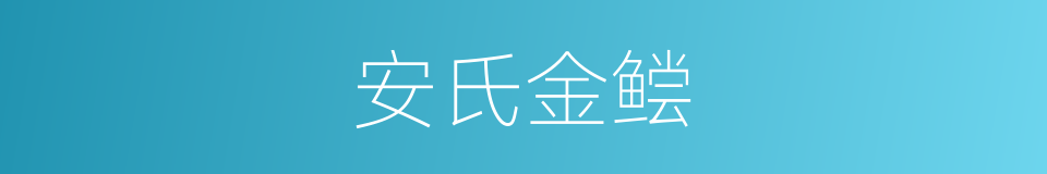 安氏金鲿的同义词