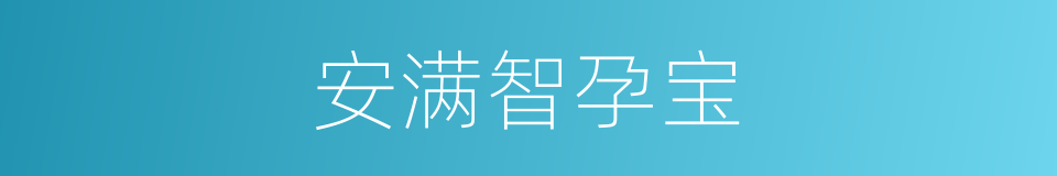 安满智孕宝的同义词